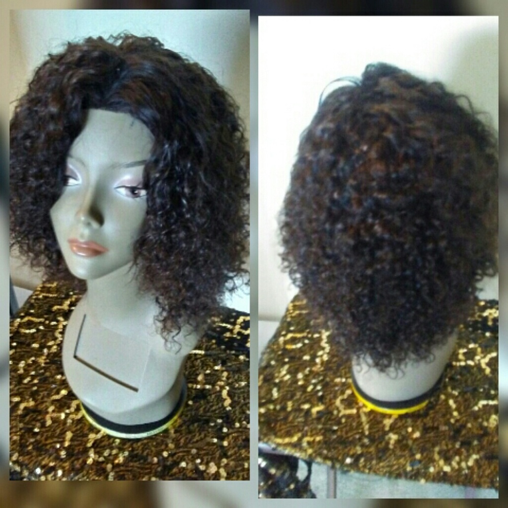 Brazilian remy deep wave curly human wig